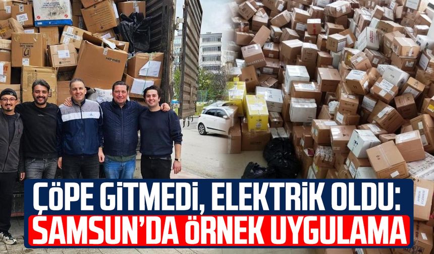 Samsun'da 15 ton bozulmuş ilaç elektriğe dönüştü