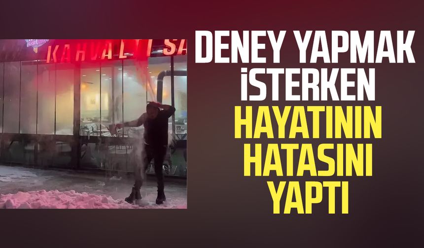 Sosyal medyadaki deneyi denedi, hastanede bitirdi