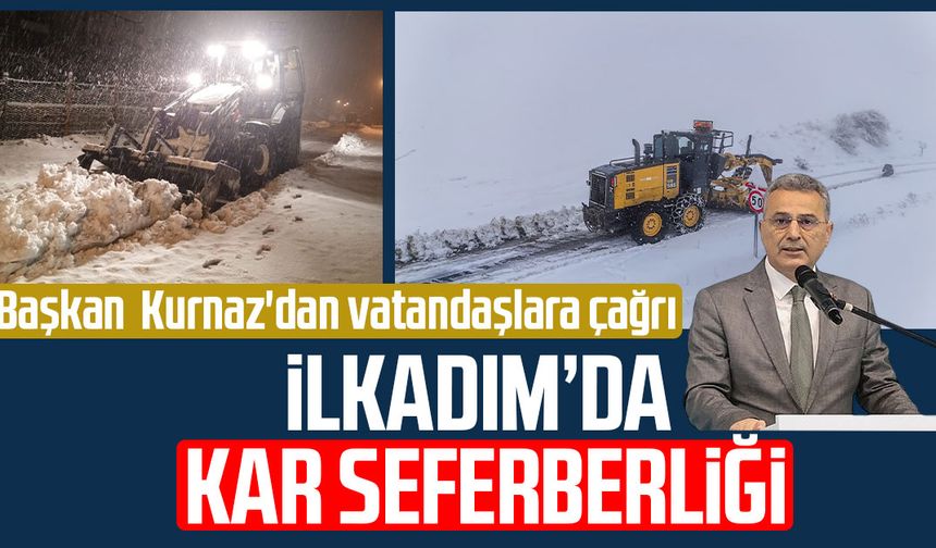 İlkadım’da kar seferberliği: Başkan İhsan Kurnaz'dan çağrı