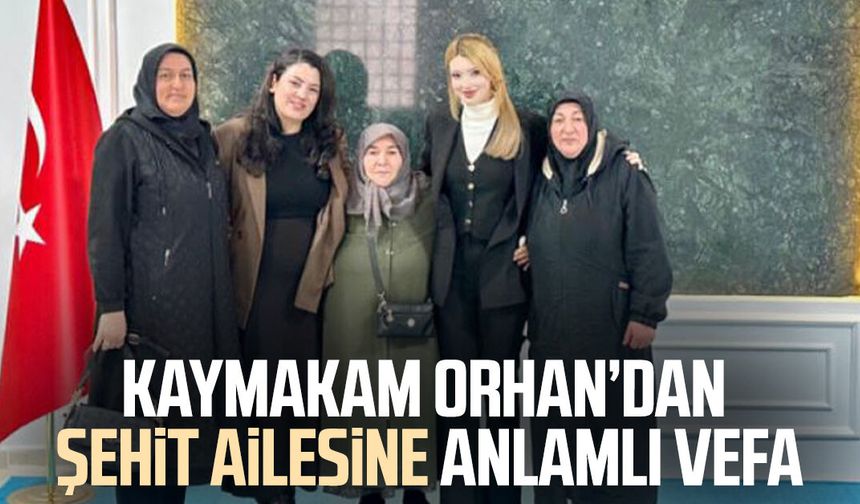 Kaymakam Tuğçe Orhan’dan Samsun'da şehit ailesine anlamlı vefa