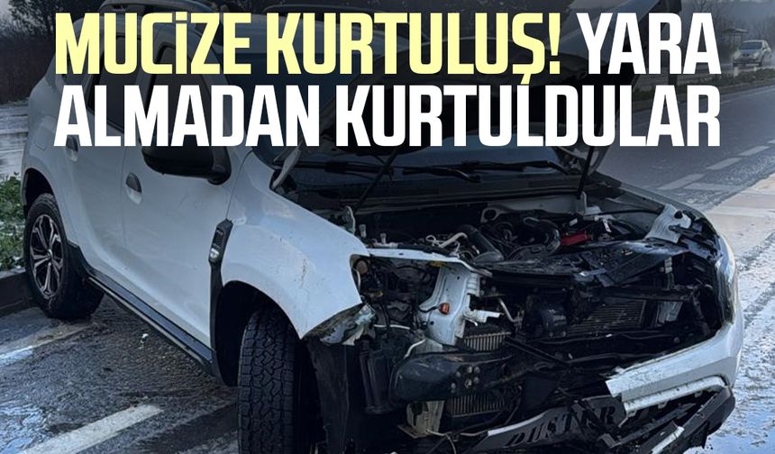 Mucize kurtuluş! Yara almadan kurtuldular