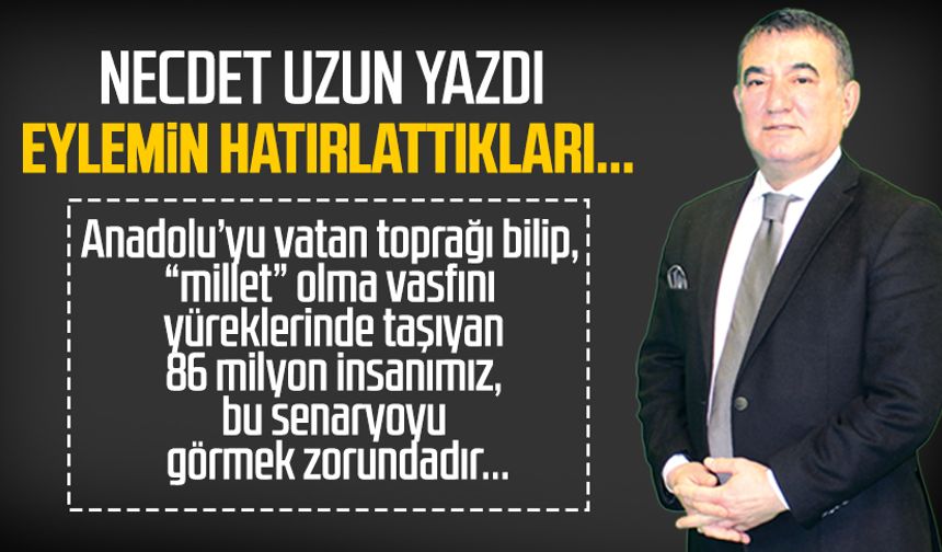 Necdet Uzun yazdı: Eylemin hatırlattıkları...