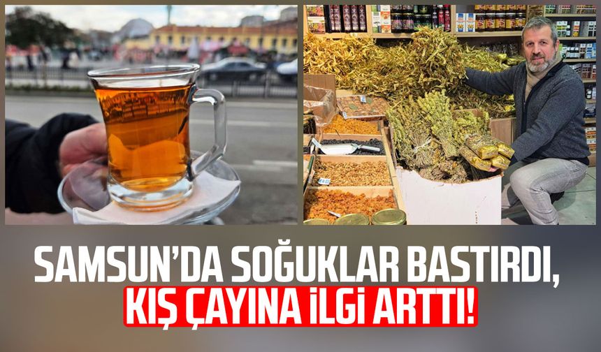 Samsun’da soğuklar bastırdı, kış çayına ilgi arttı!