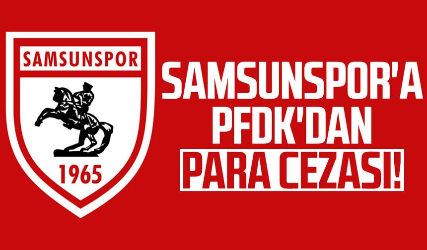 Samsunspor'a PFDK'dan para cezası!