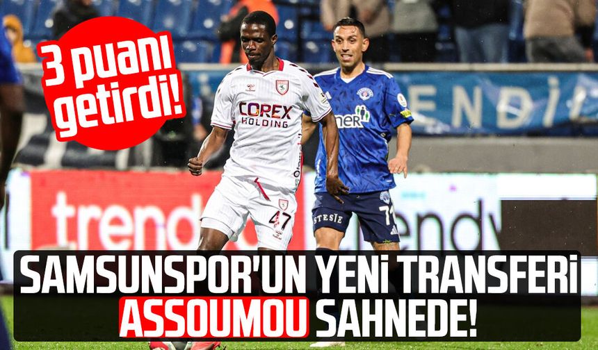Samsunspor'un yeni transferi Jaurès Assoumou sahnede!