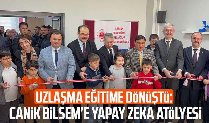 Uzlaşma eğitime dönüştü: Canik BİLSEM’e yapay zeka atölyesi