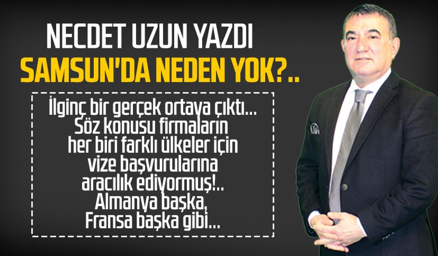 Necdet Uzun yazdı: Samsun'da neden yok?..