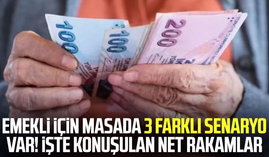 Emekli için masada 3 farklı senaryo var! İşte konuşulan net rakamlar