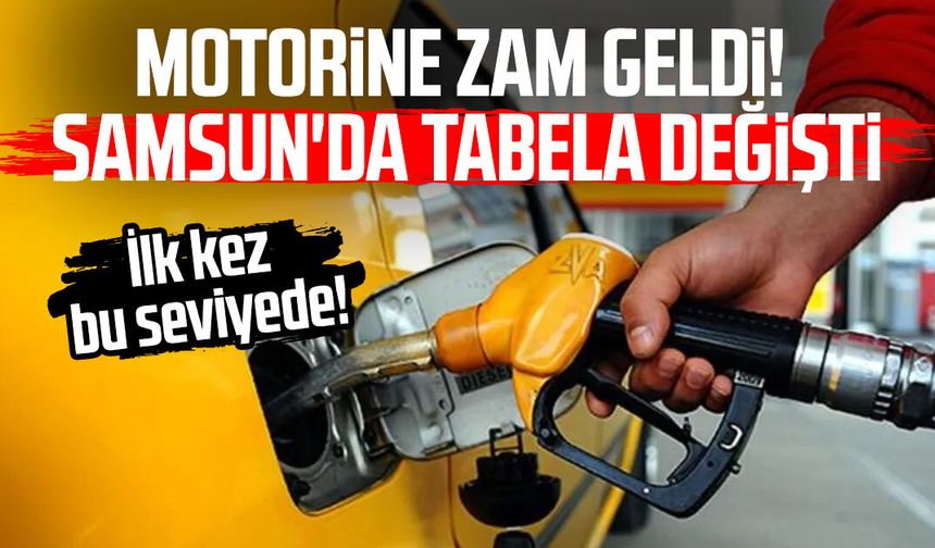 Motorine zam geldi! Samsun'da tabela değişti