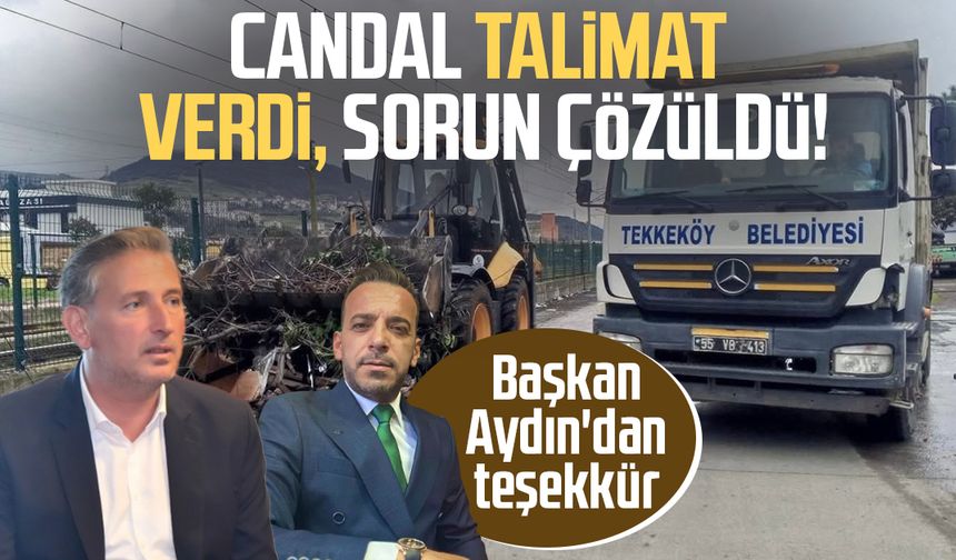 Başkan Mustafa Candal talimat verdi, sorun çözüldü! Eyüp Aydın'dan teşekkür