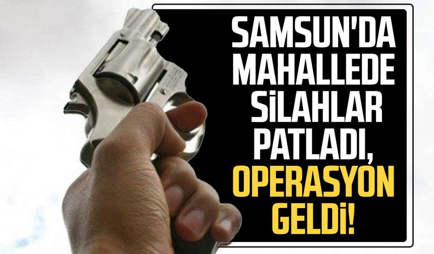 Samsun'da mahallede silahlar patladı, operasyon geldi! - samsungazetesi.com