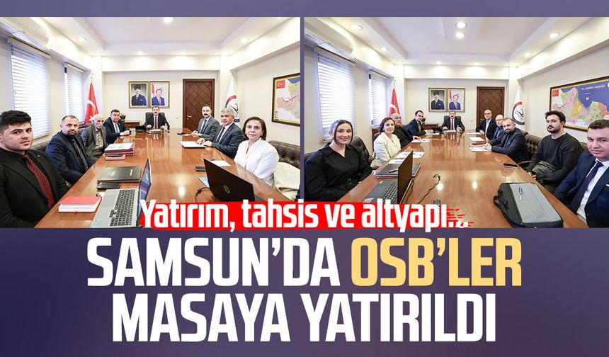 Yatırım, tahsis ve altyapı: Samsun’da OSB toplantısı