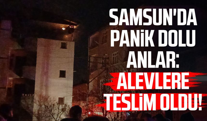 Samsun'da panik dolu anlar: Alevlere teslim oldu!