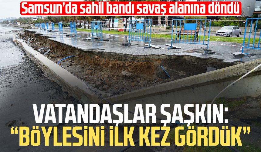 Samsun'da alarm! Vatandaşlar şaşkın: "Böylesini ilk kez gördük"
