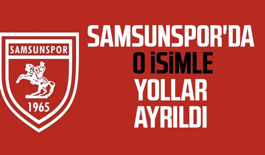 Samsunspor'da Ton Lokhoff ile yollar ayrıldı