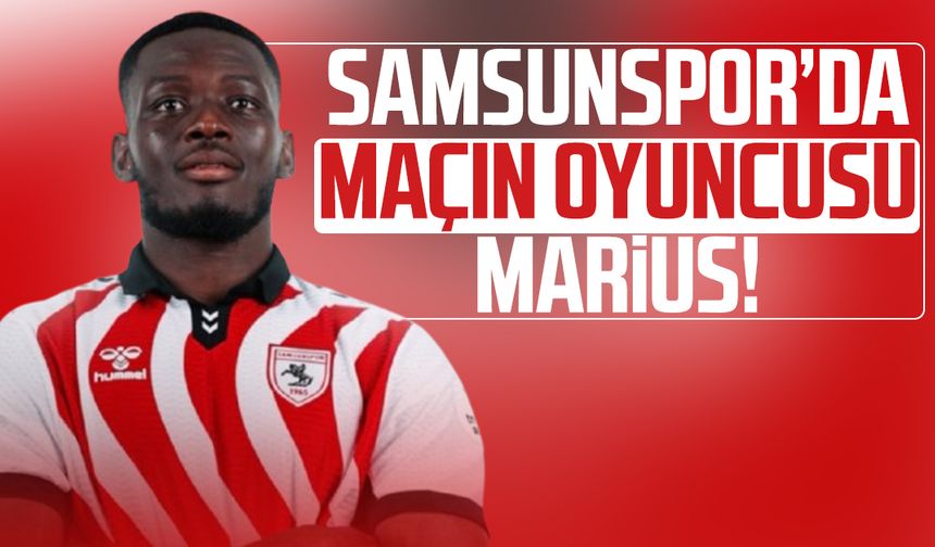 Samsunspor’da maçın oyuncusu Marius Mouandilmadji!