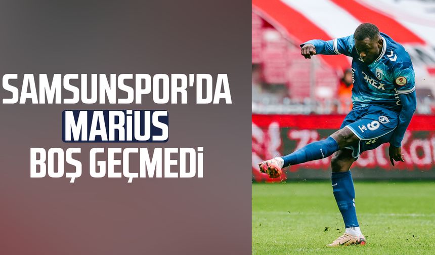 Samsunspor'da Marius Mouandilmadji galibiyeti getirdi!