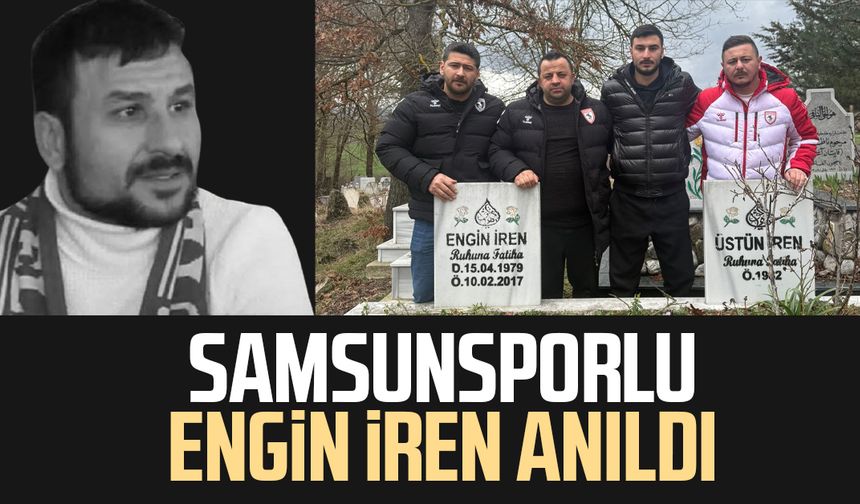 Samsunsporlu Engin İren, mezarı başında anıldı