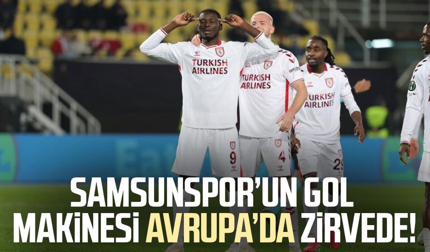 Samsunspor’un gol makinesi Marius Mouandilmadji Avrupa'da zirvede!