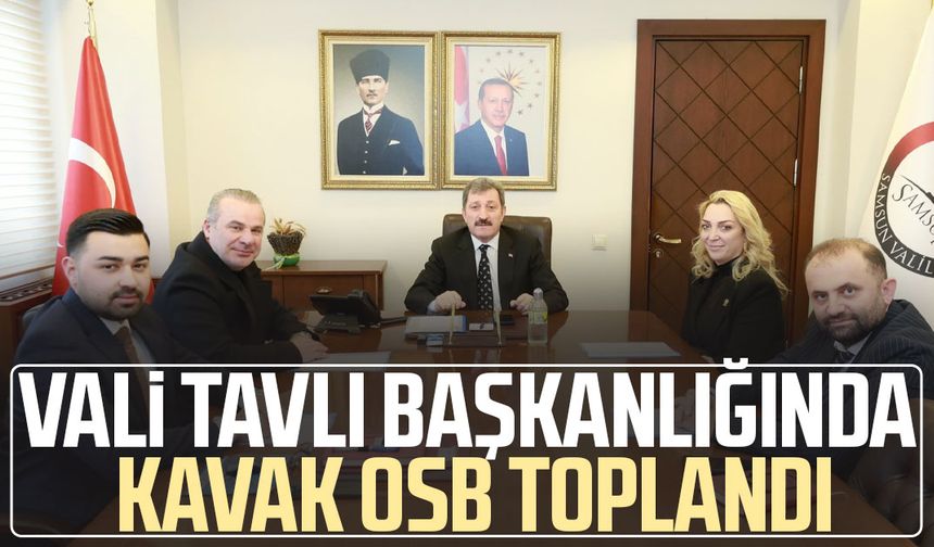 Vali Orhan Tavlı başkanlığında Kavak OSB toplandı