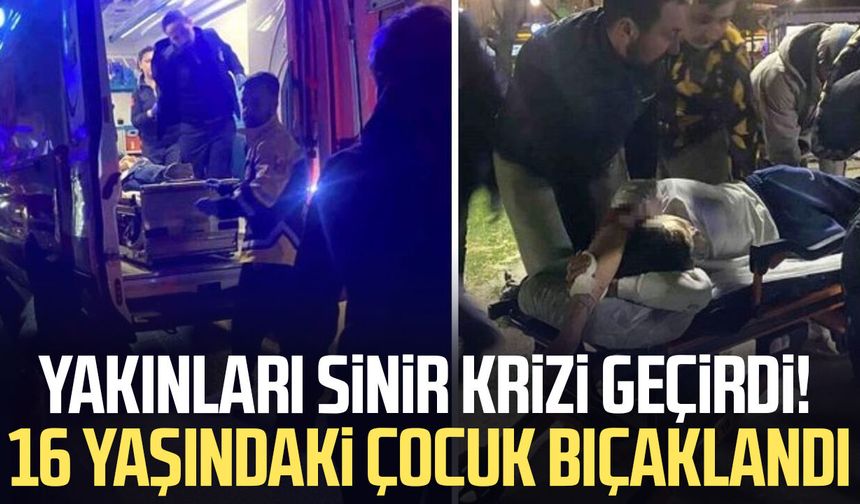 Parkta bıçaklı kavga: 16 yaşındaki çocuk yaralandı