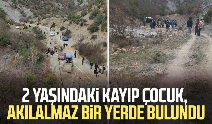 Kaybolan 2 yaşındaki çocuk 10 saat sonra bulundu