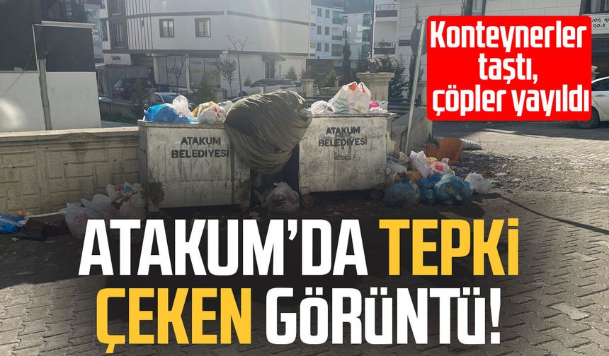 Atakum'da sokak ortasında çöp yığını! Vatandaş tepkili