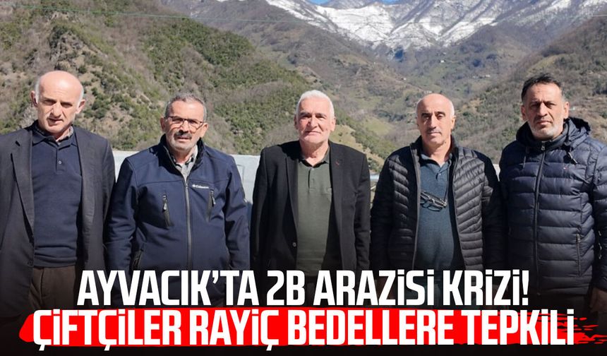 Ayvacık’ta 2B arazisi krizi! Çiftçiler rayiç bedellere tepkili