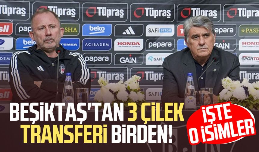 Beşiktaş'tan 3 çilek transferi birden! İşte o isimler