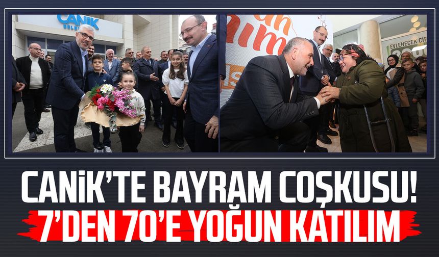 Canik’te bayram coşkusu! 7’den 70’e yoğun katılım