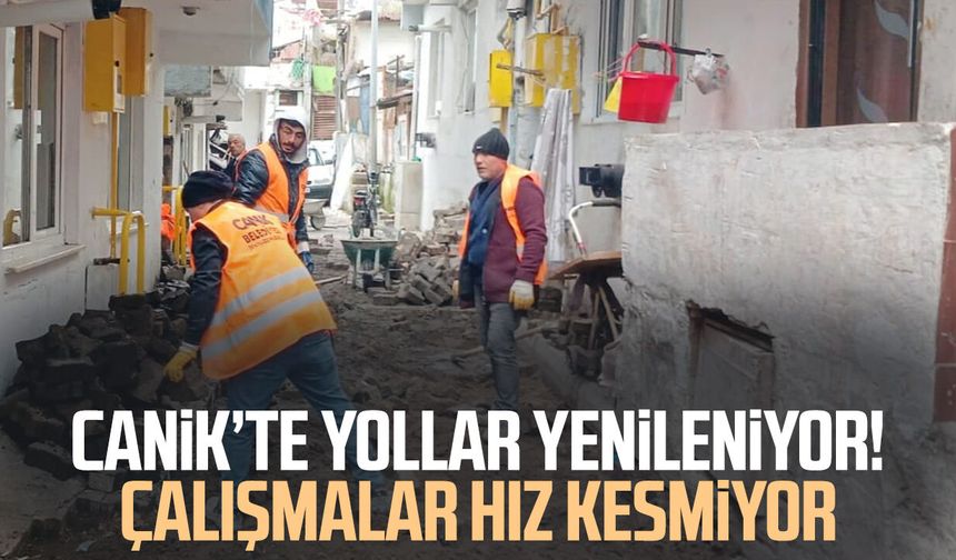 Canik’te yollar yenileniyor! Çalışmalar hız kesmiyor