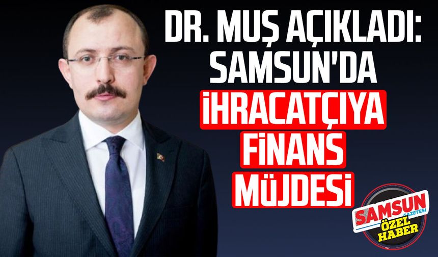 Dr. Mehmet Muş açıkladı: Samsun'da ihracatçıya finans müjdesi