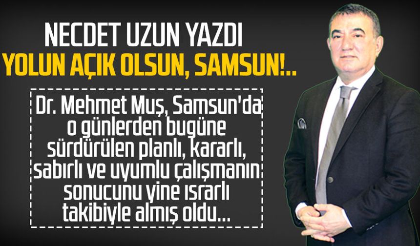 Necdet Uzun yazdı: Yolun açık olsun, Samsun!..