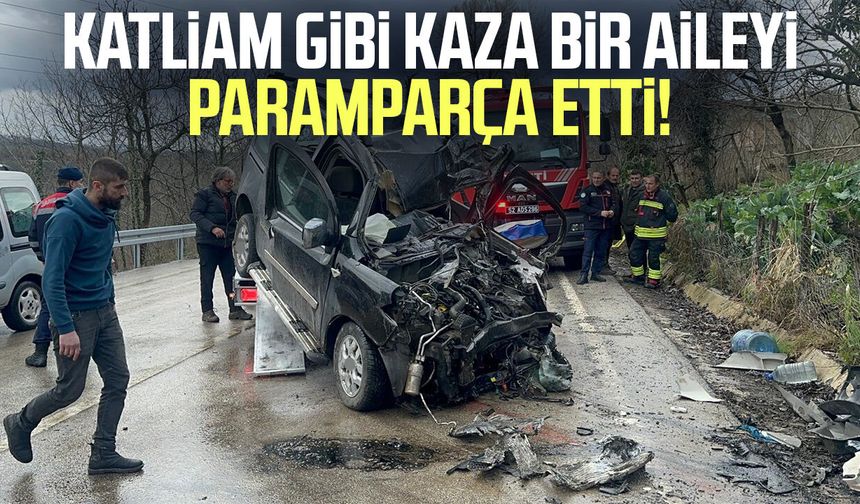 Ordu'da katliam gibi kaza bir aileyi paramparça etti