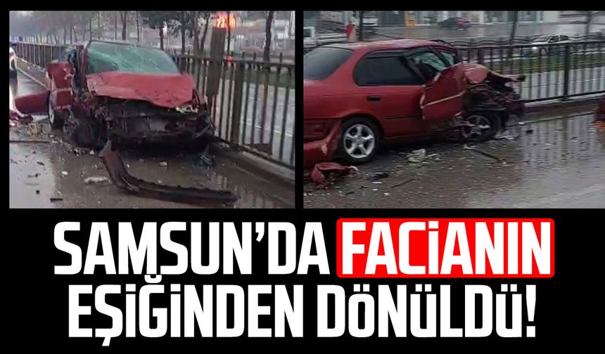 Samsun Tekkeköy'de otomobil ile tır çarpıştı!