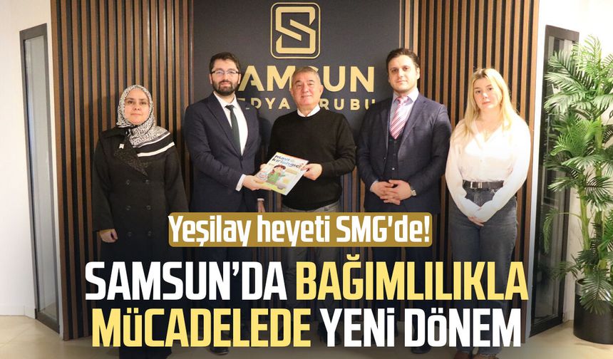 Yeşilay heyeti SMG'de! Samsun’da bağımlılıkla mücadelede yeni dönem