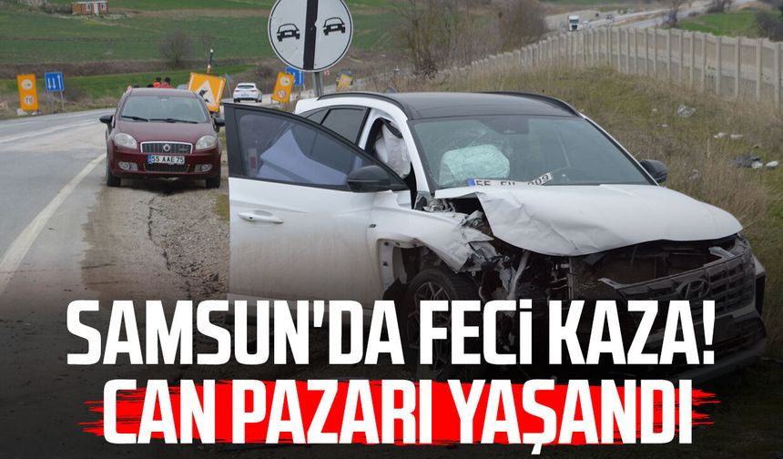 Samsun'da feci kaza! Can pazarı yaşandı