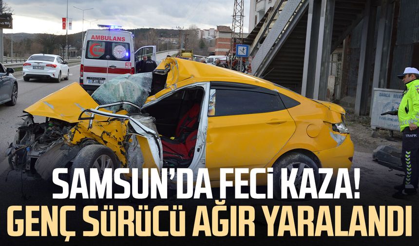 Samsun’da feci kaza! Mert Semiz ağır yaralandı