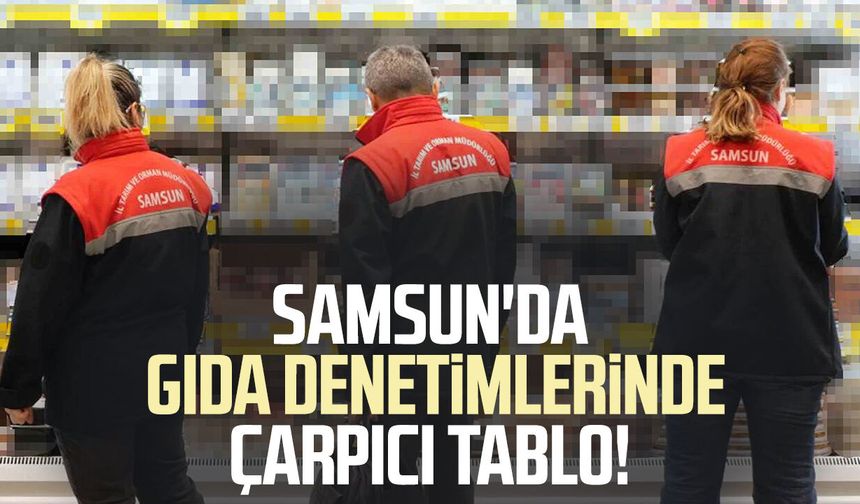 Samsun'da gıda denetimlerinde çarpıcı tablo!