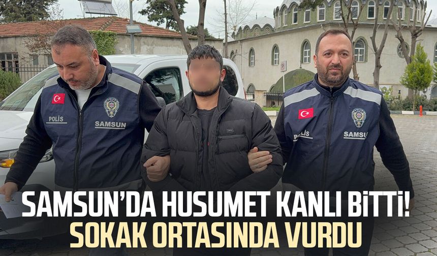 Samsun’da husumet kanlı bitti! Sokak ortasında vurdu