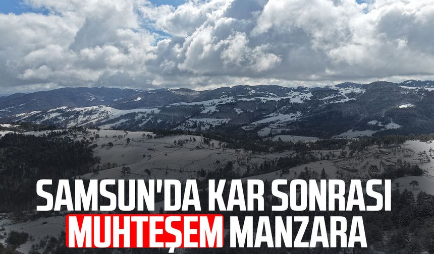 Samsun'da kar sonrası muhteşem manzara: Kızlan Yaylası