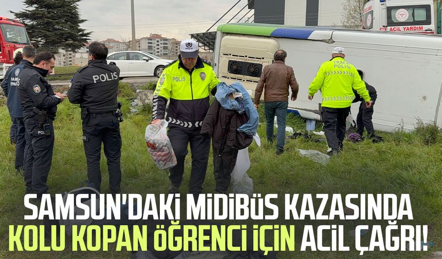 Samsun’da kazada yaralanan öğrenci için acil kan çağrısı
