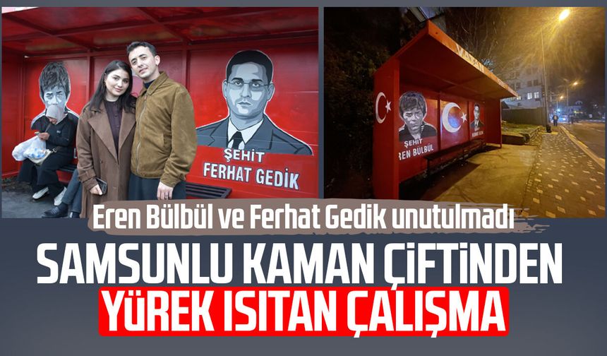 Samsunlu Melisa ve Ufuk Kaman çiftinden yürek ısıtan çalışma