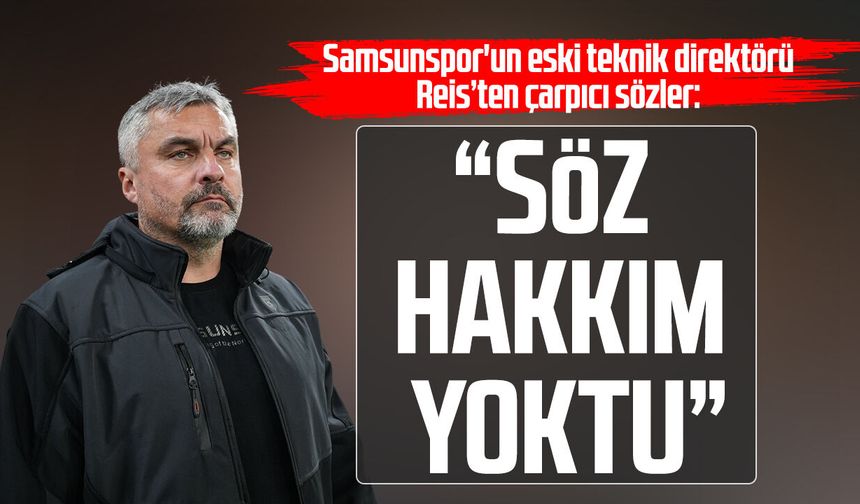 Thomas Reis, Samsunspor sürecini anlattı: “Söz hakkım yoktu”