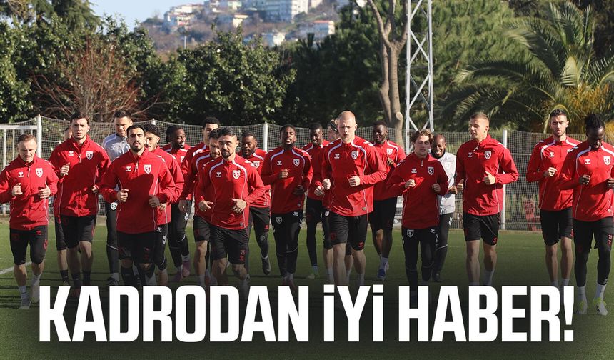 Samsunspor'a kadrodan iyi haber! İki futbolcu kaldı
