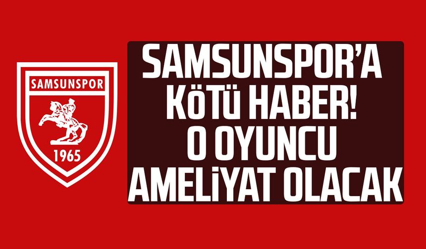 Samsunspor’a kötü haber! Ľubomír Šatka ameliyat olacak