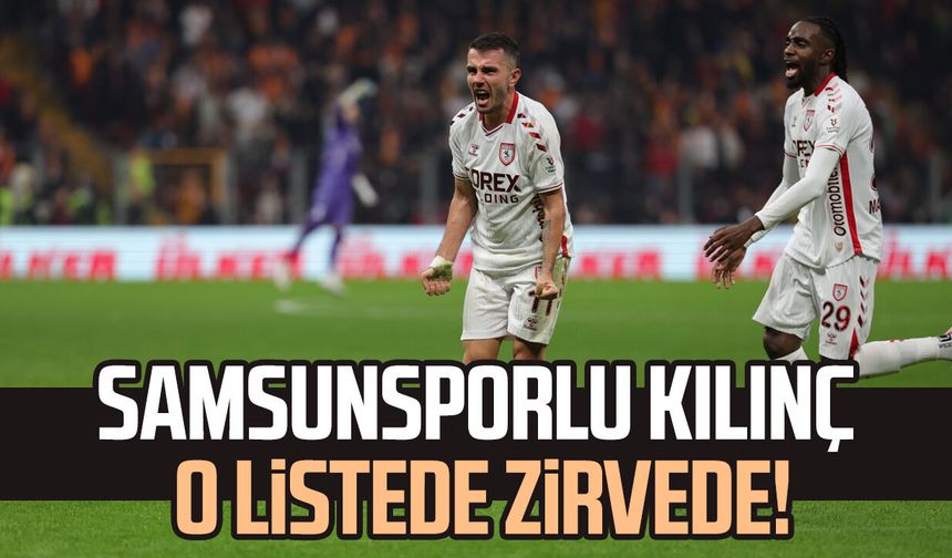 Samsunsporlu Emre Kılınç o listede zirvede! Kanatta parlıyor