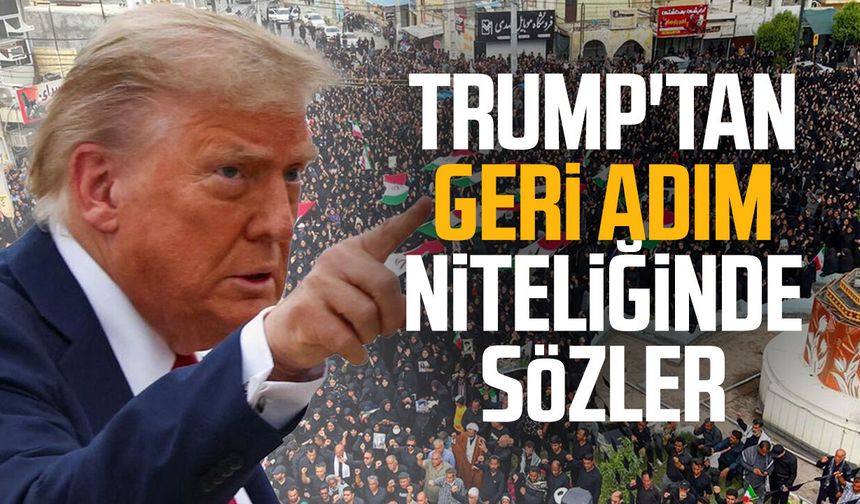 Trump'tan geri adım niteliğinde sözler