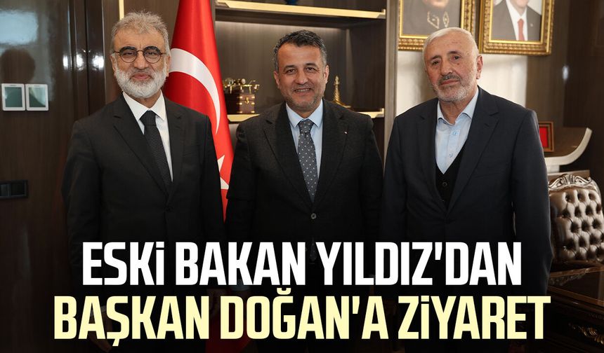 Eski Bakan Taner Yıldız'dan Başkan Halit Doğan'a ziyaret