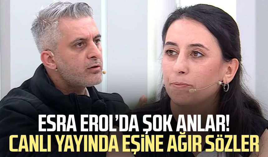 Esra Erol’da gergin anlar! Canlı yayında eşine ağır sözler